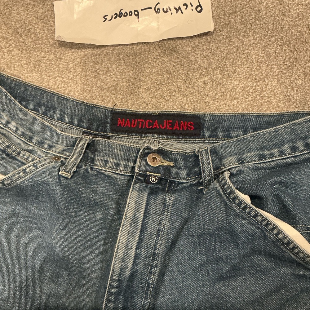Nautica carpenter‎ denim Shorts jeans, featuring utility pockets Size 36 - Picture 2 of 7